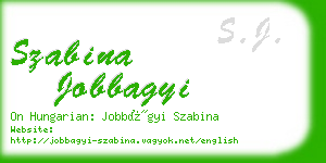 szabina jobbagyi business card